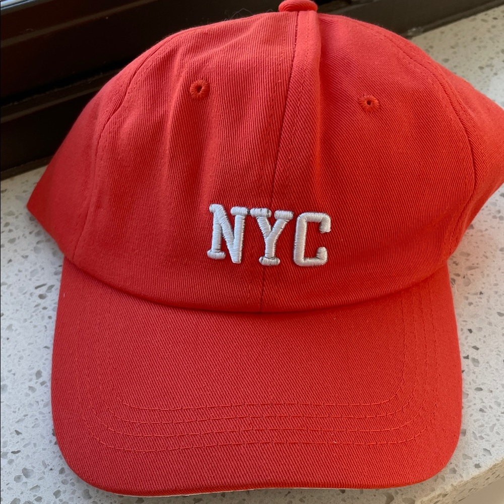 NYC 1987 Embroidered Cotton Adjustable‎ Orange Baseball Hat Ball Cap NEW
